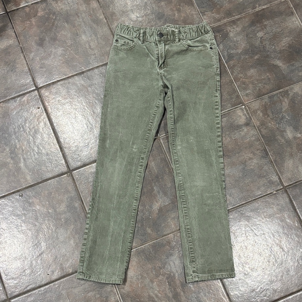 GAP Kids Olive Green Slim Corduroy Pants